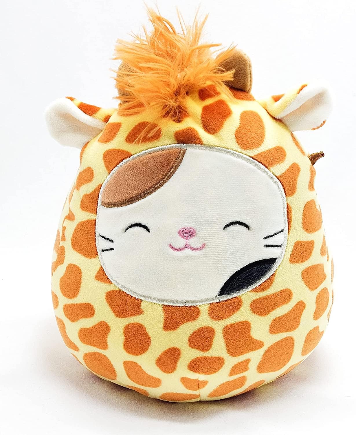 Squishmallows Peluche Kellytoy oficial Squishy suave, únete al escuadrón (disfraz de jirafa de Cam The Cat in Gary (7.5 pulgadas)