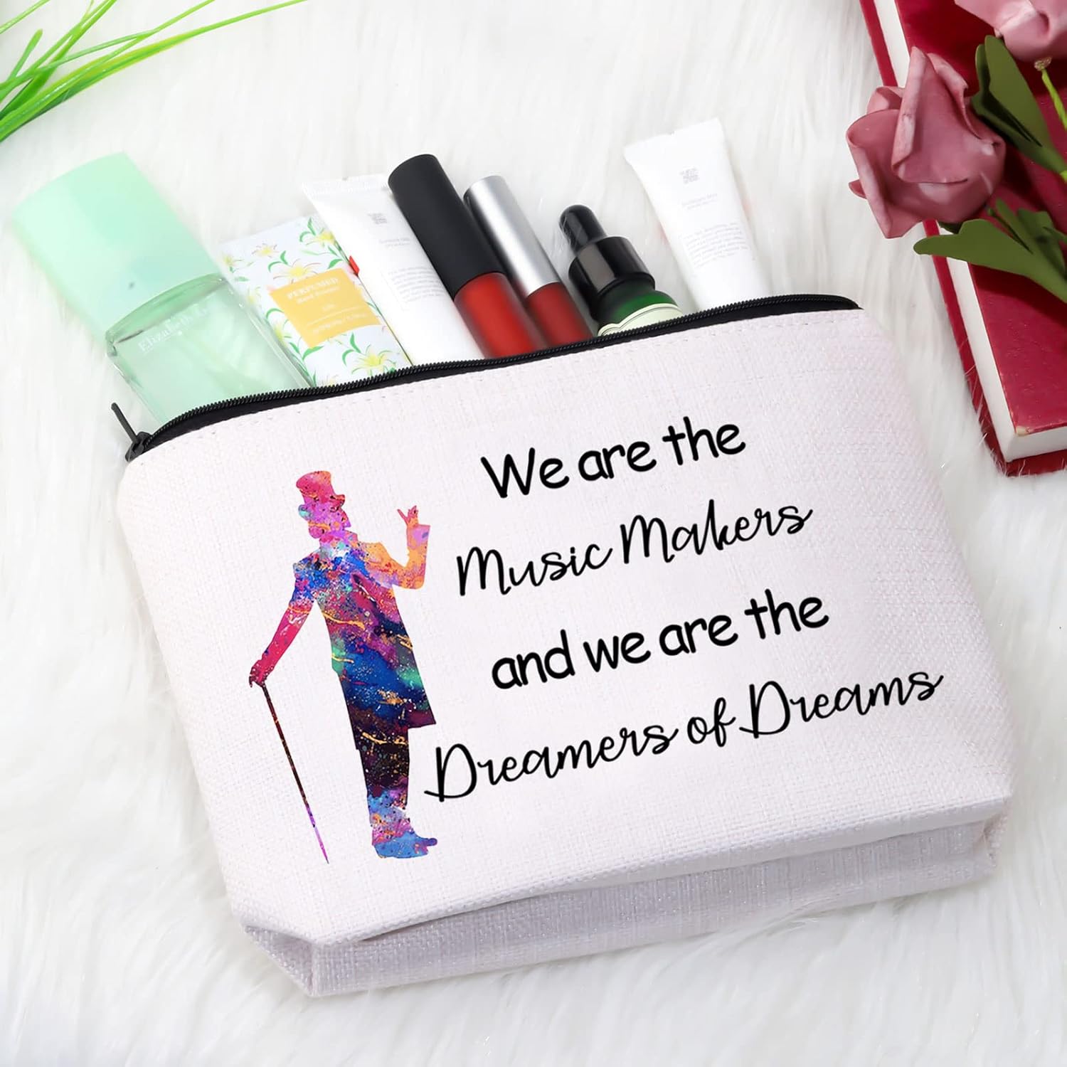GJTIM Willy – Regalo inspirado en la película, We Are The Music Makers, We are the Dreamers Of Dreams Productor musical, bolsa de cosméticos para