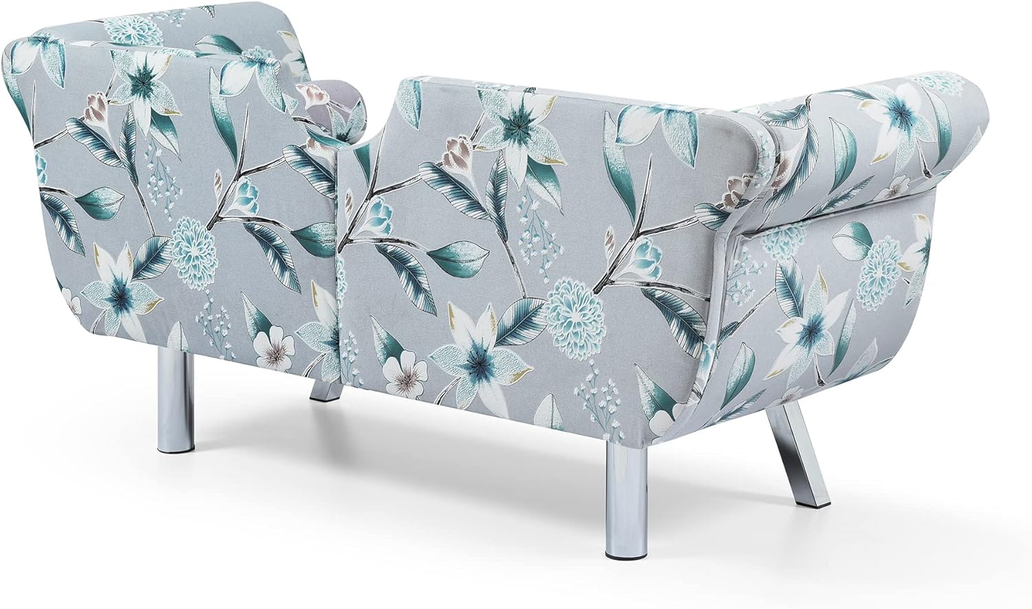 Holaki Sofá biplaza de terciopelo de 61 pulgadas, sofá Chesterfield tapizado con 2 almohadas redondas, sofá biplaza moderno de mediados de siglo con