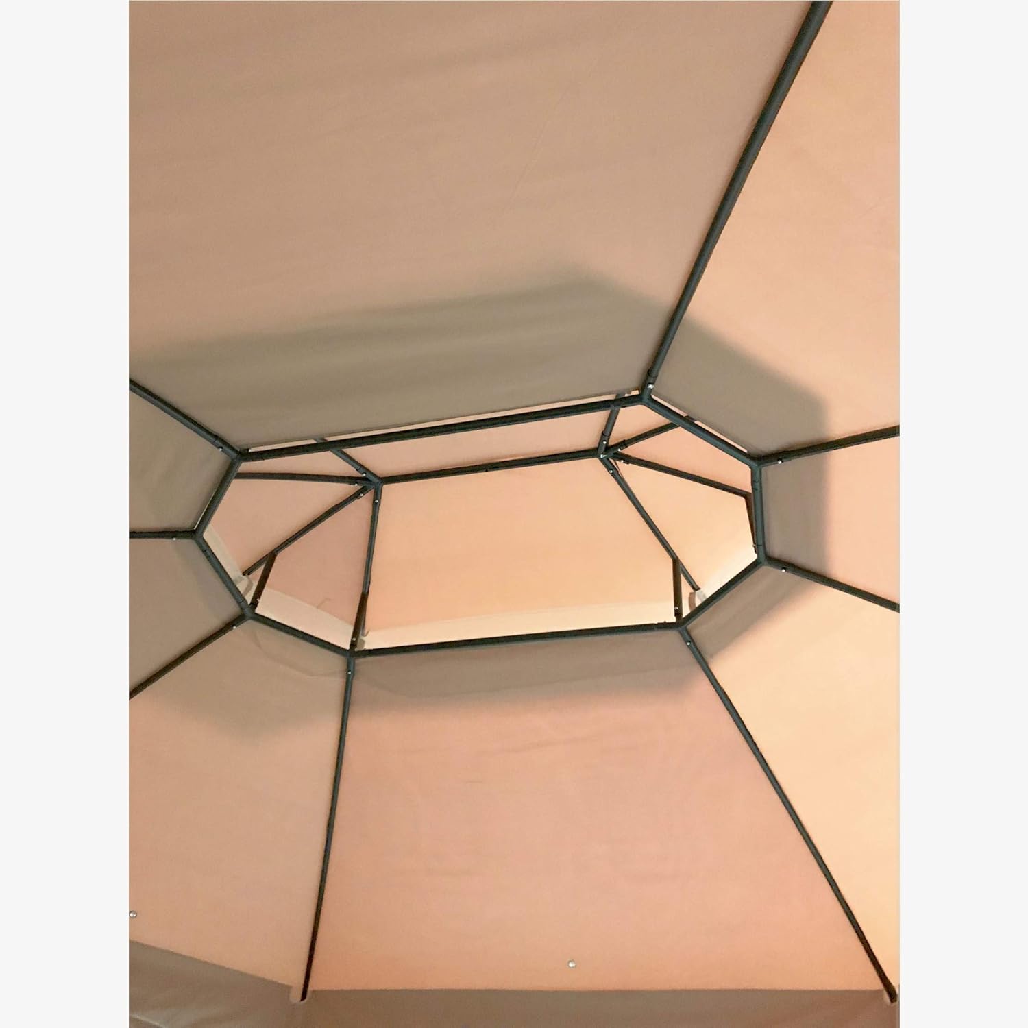 Garden Winds Toldo de repuesto para cenador ovalado Manhattan Riplock 350 – Beige
