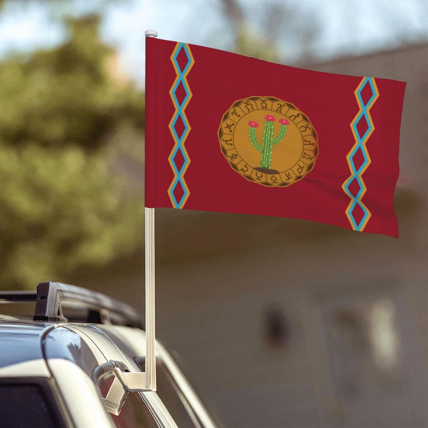 Double Sided Printing Panteera Wayuu Car Flag 12×18 Inches Car Window Clip Flags Car Decoration Banner