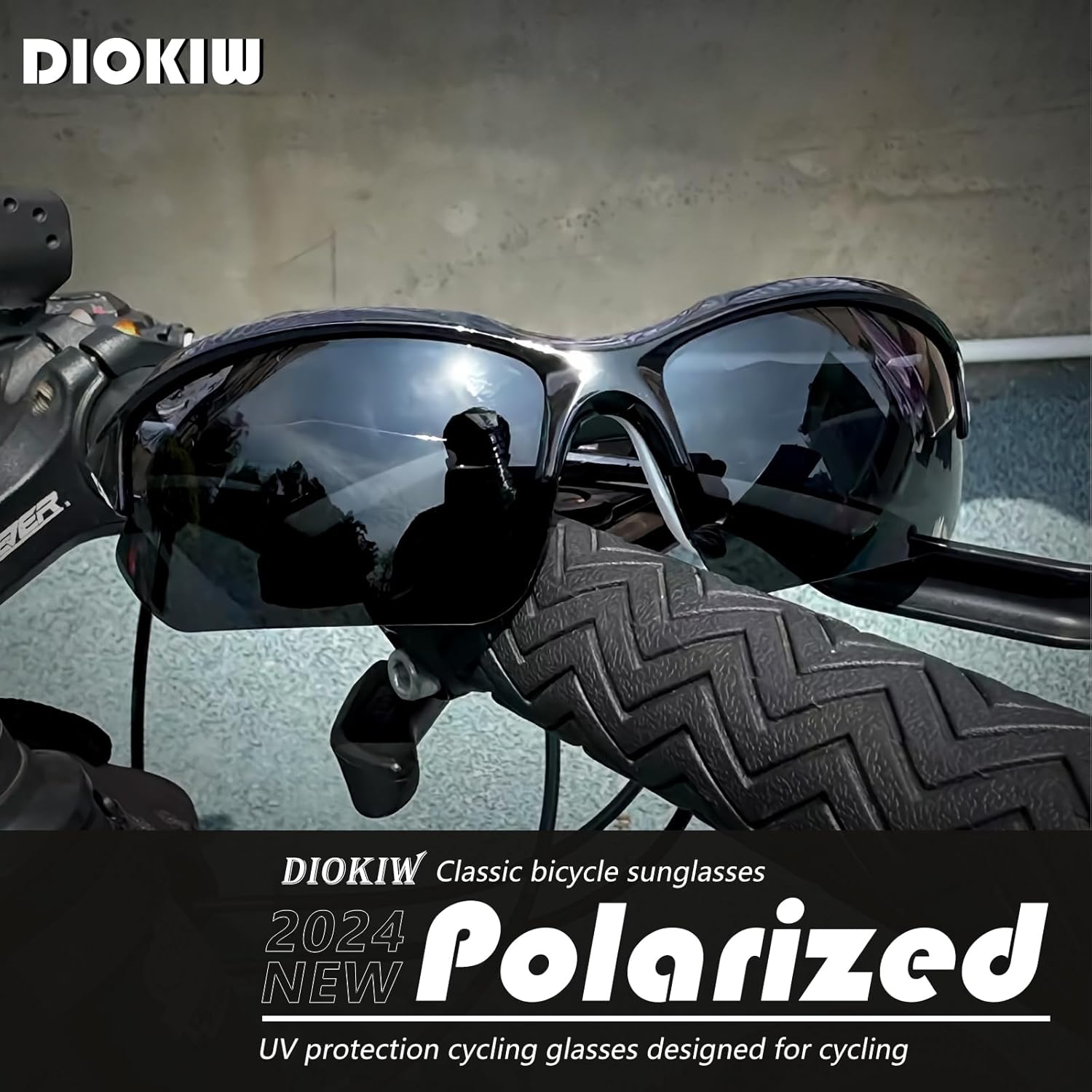 Gafas de sol polarizadas deportivas para hombres, ciclismo, correr, pesca, protección UV, gafas de sol ligeras de medio marco
