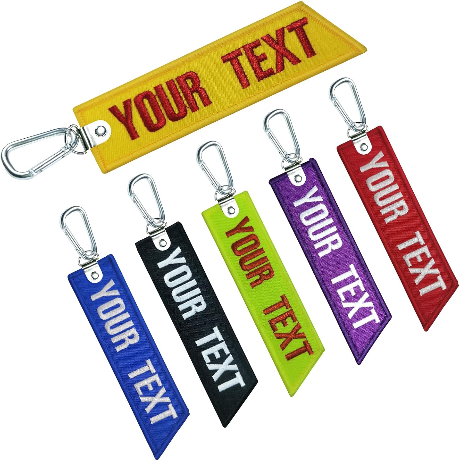 Llavero bordado personalizado, accesorios de llavero personalizados para mujeres, llaveros de motocicleta para hombres