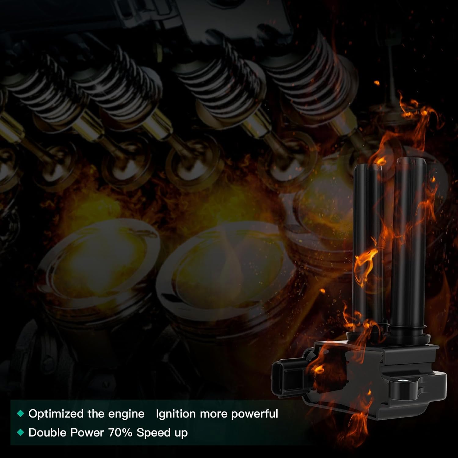 SCITOO 8 bobinas de encendido con 16 bujías de iridio para Chrysler para Dodge para Ram para Jeep 300 Aspen Challenger Durango Magnum Charger Com