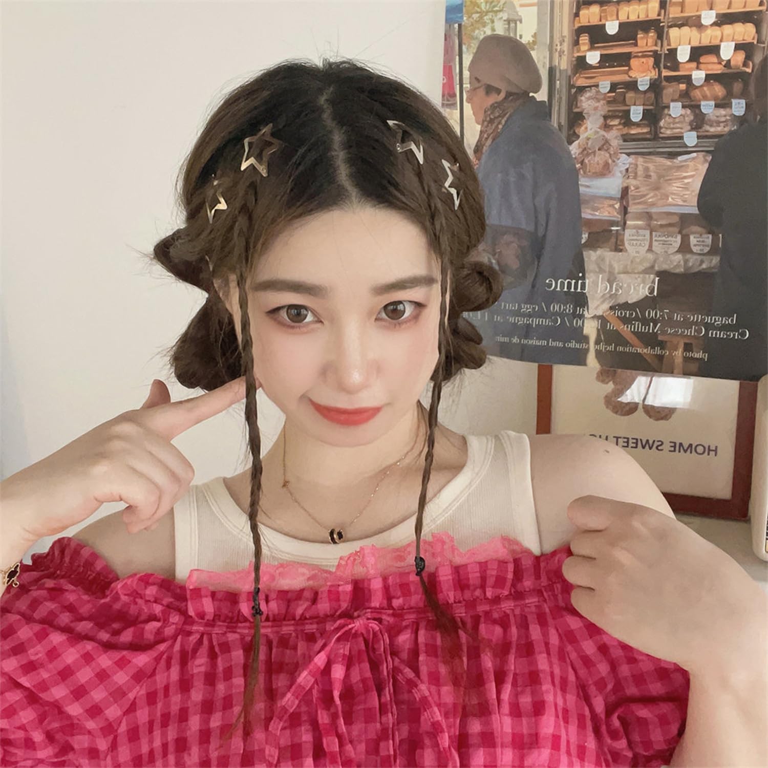 35 pinzas para el cabello con forma de estrella, de metal, antideslizantes, accesorios para el cabello de los años 2000, Y2K, lindos horquillas para