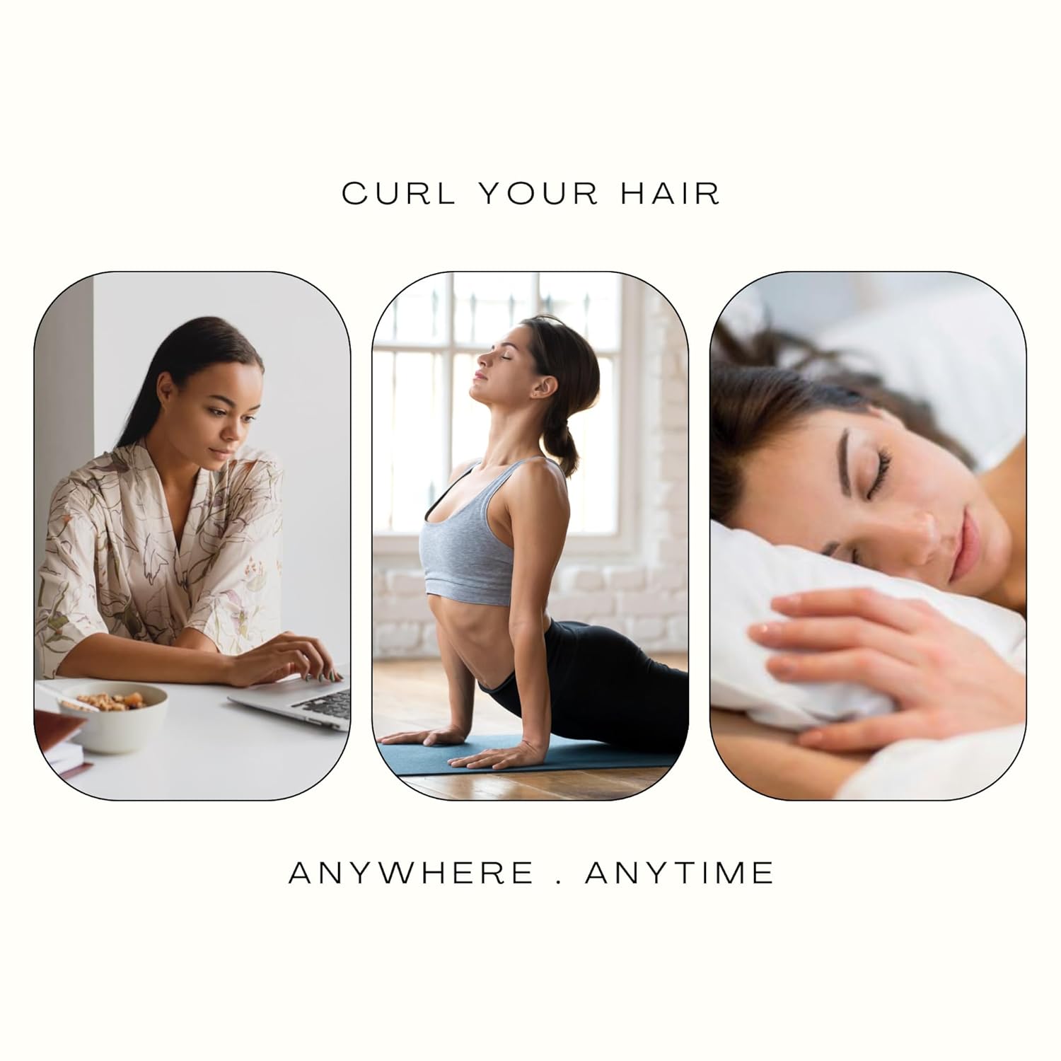 4 rizadores de pelo de seda sin calor, gorro de pelo sin calor para dormir, rulos sin calor para cabello largo y corto, herramienta de rizado de