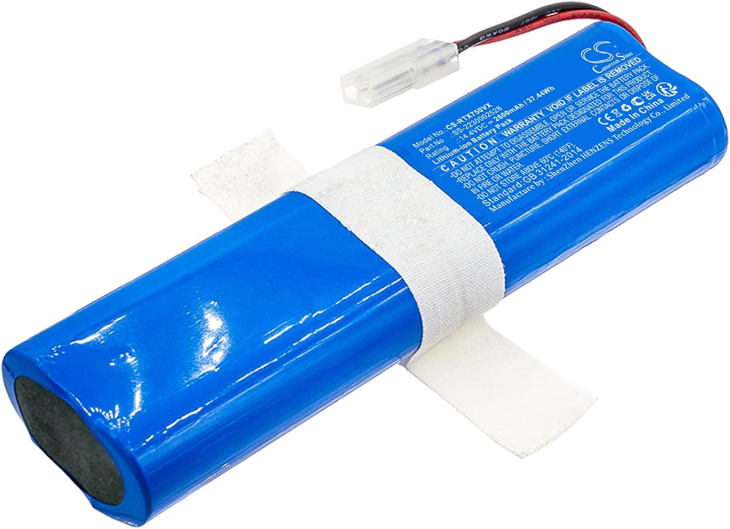 Replacement Battery for Rowenta RR8567, RR8567WHNS0, RR8575, RR8575WHNS0, RR8577, RR8577WHNS0, RR8585, RR8585WHNS0, RR8587, RR8587WHNS0 14.4V2600mA