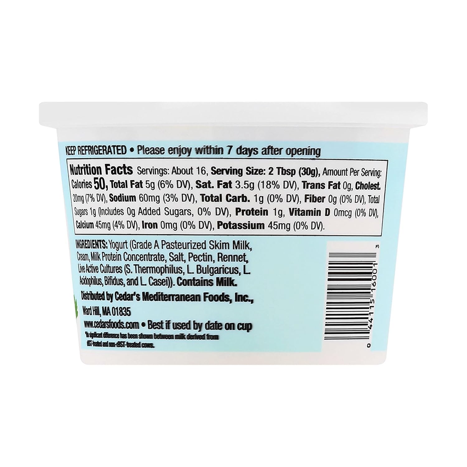 Cedar’s Alimentos Labne, 16 oz