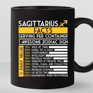 TODOLIA -11Oz- Taza de café Sagitario de hechos, taza de café Sagitario con signo del zodiaco, taza de regalo de cumpleaños de Sagitario, taza con TODOLIA -11Oz- Taza de café Sagitario de hechos, taza de café Sagitario con signo del zodiaco, taza de regalo de cumpleaños de Sagitario, taza con
