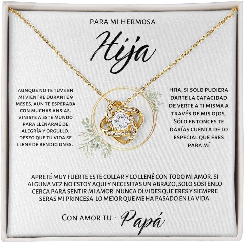 LEO’S PRINT SHOP Regalo para Hija Collar para hija de Papá, Joyas Únicas que Reflejan la Belleza del Vínculo Padre-Hija en su Cumpleaños,