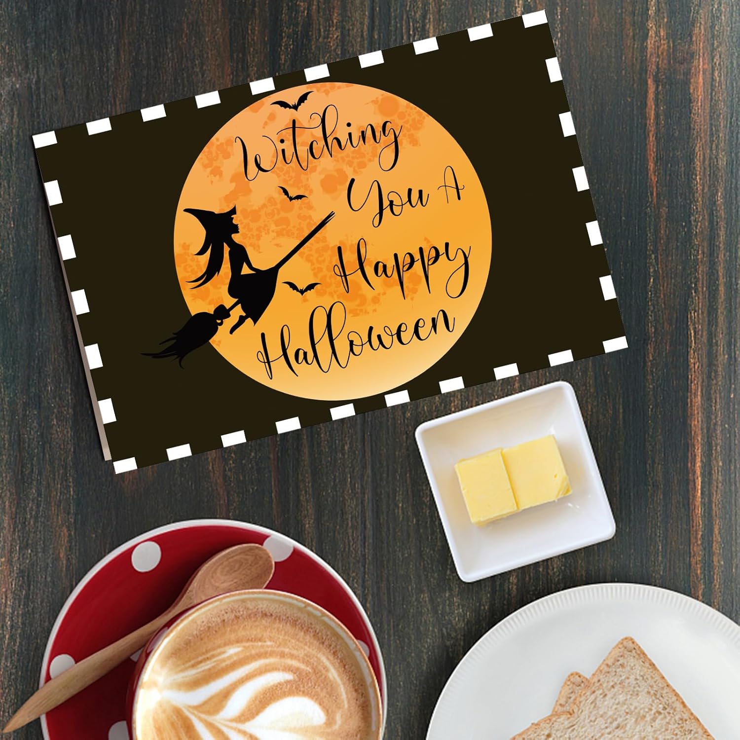 Qiliji Divertida tarjeta de Halloween para él, tarjeta de Halloween de bruja, tarjeta de Halloween de mago, tarjeta de juego de palabras de