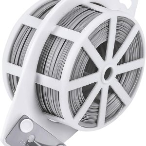Shintop 328 Feet Garden Plant Twist Tie with Cutter for Gardening, Home, Office (Gray) Shintop 328 Feet Garden Plant Twist Tie with Cutter for Gardening, Home, Office (Gray)