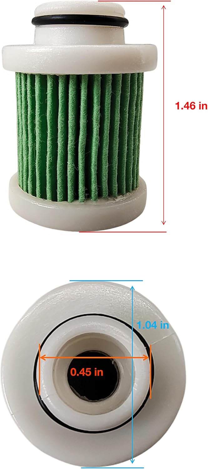 6D8WS24A Elemento de filtro de combustible para Yamaha 4 tiempos 25-135 HP Motores fueraborda 2 PCS 6D8-WS24A-00 6D8-24563-00 Sierra 18-79799