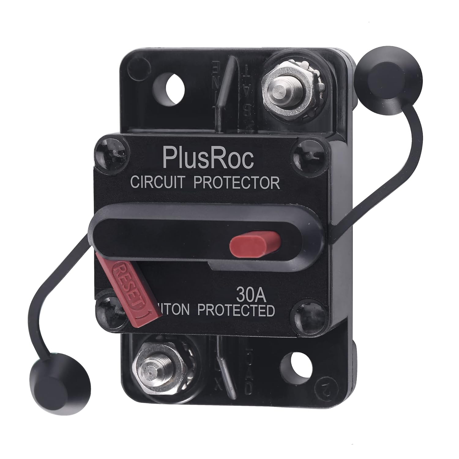 PlusRoc Disyuntor de amplificador con interruptor de reinicio manual para motor de arrastre de barco, remolque, camión, vehículo RV