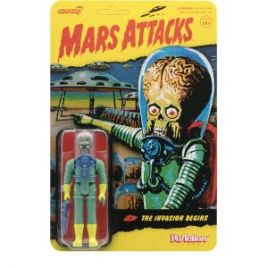 Super7 Mars Attacks Martian The Invasion Begins – Figura de acción de Mars Attacks de 3.75 pulgadas con accesorio, coleccionables vintage y juguetes Super7 Mars Attacks Martian The Invasion Begins – Figura de acción de Mars Attacks de 3.75 pulgadas con accesorio, coleccionables vintage y juguetes