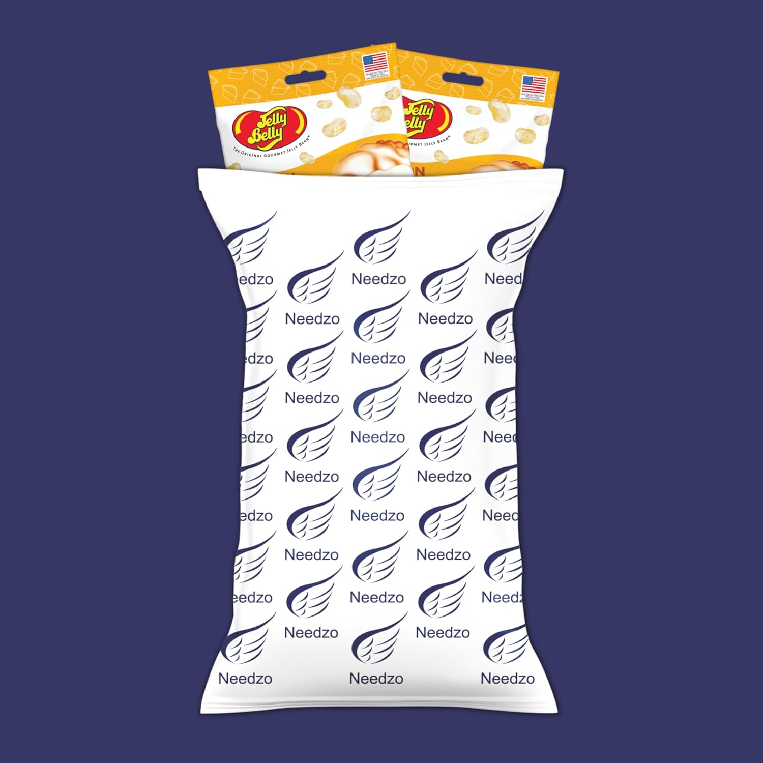 Jelly Bean Lemon Merengue Pie, aperitivo de frijoles con sabor a postre, surtido de golosinas gourmet para compartir para llevar, paquete de 2,