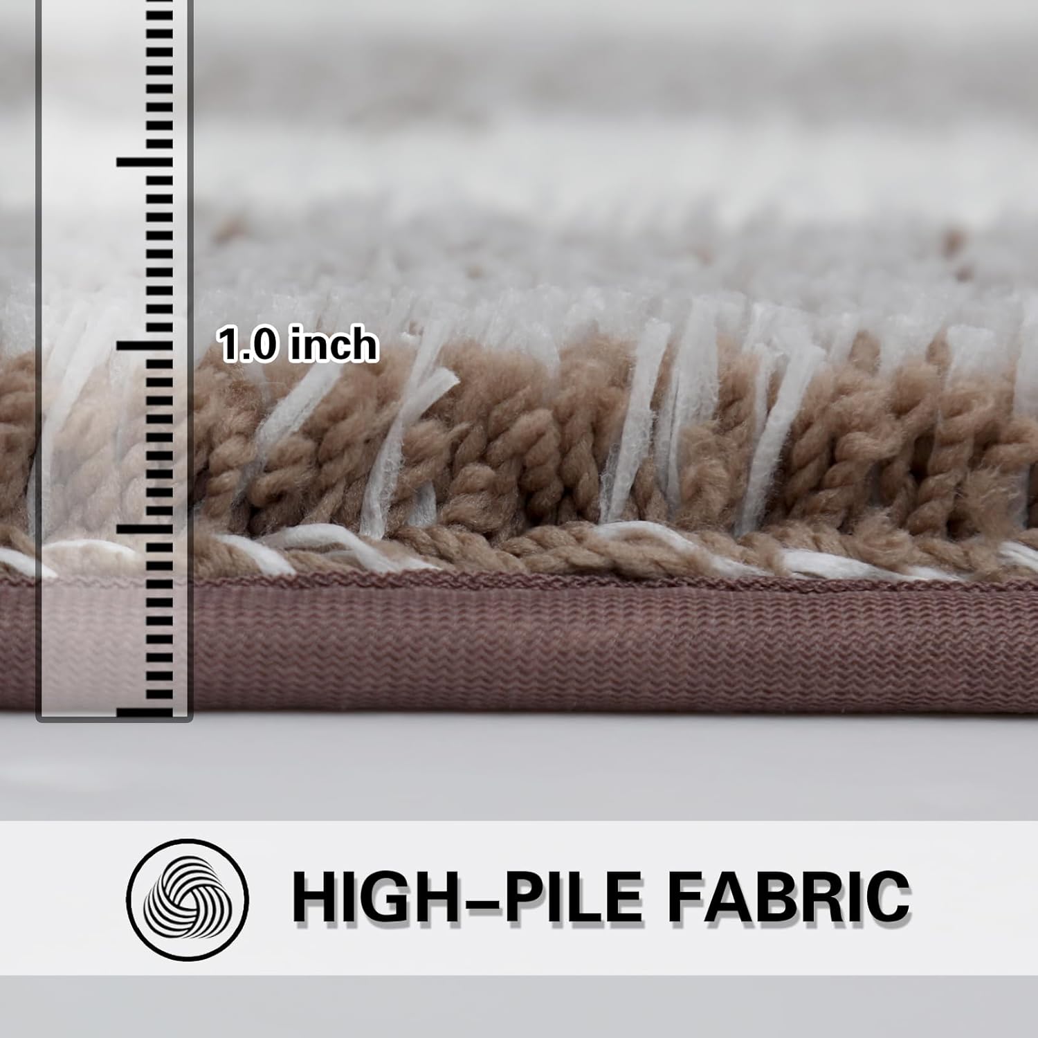 WAMRLY – Alfombras de baño súper absorbentes, extra gruesas, peludas de felpa para baño, antideslizantes, lavables a máquina para baño (color
