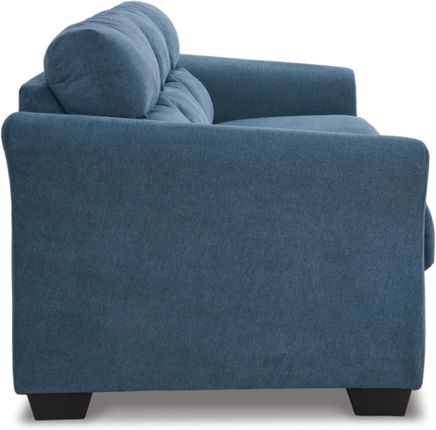 Signature Design by Ashley Miravel – Sofá cama contemporáneo 2 en 1 con colchón plegable de espuma viscoelástica, tamaño Queen, color azul