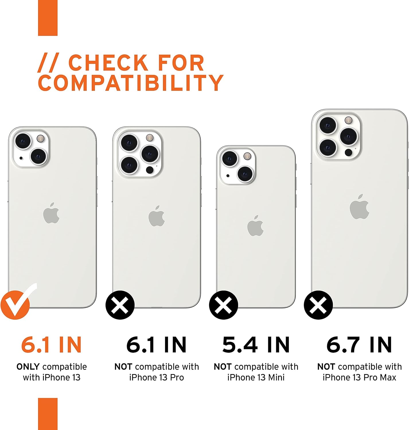 URBAN ARMOR GEAR U by UAG – Funda protectora antimicrobiana diseñada para iPhone 13, diseño delgado, ligero, elegante, resistente a los impactos,