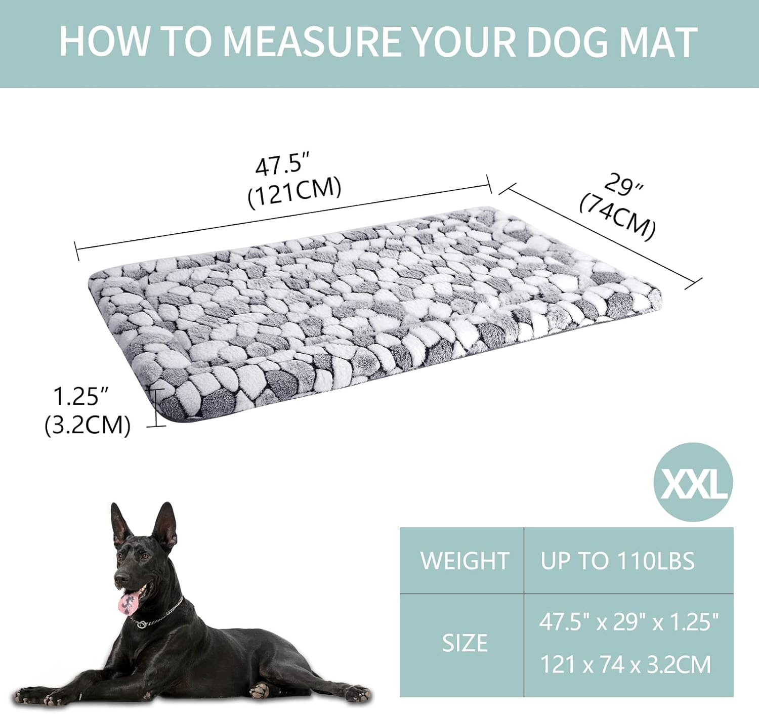 VANKEAN Tapete de cama reversible para jaula de perro (cálido y fresco), tapete suave para dormir para mascotas, adecuado para perros y gatos