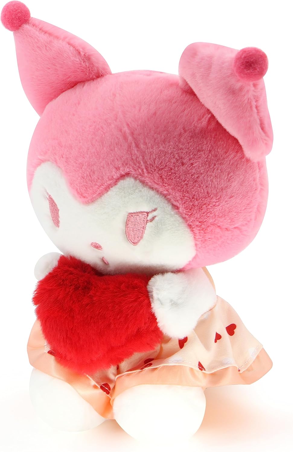 Ahlsense Lindo animal de peluche con corazón suave Kawaii, juguetes de peluche para niños, regalos de San Valentín para niñas, amantes de la