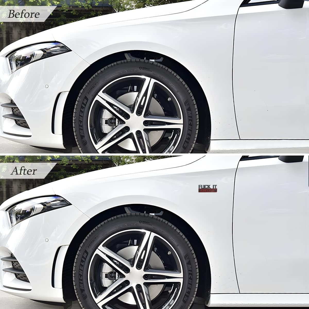 Fuck IT Edition Emblema para automóvil, calcomanías 3D para parachoques de auto, calcomanía decorativa para hombres y mujeres, accesorios de