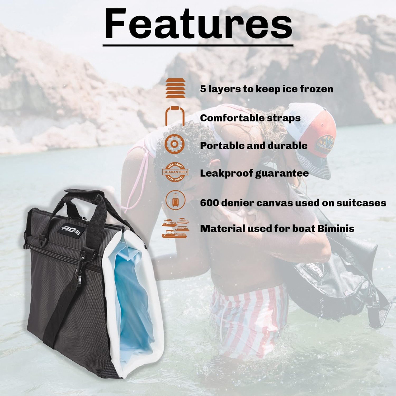 AO Coolers Original Soft Cooler with High-Density Insulation
