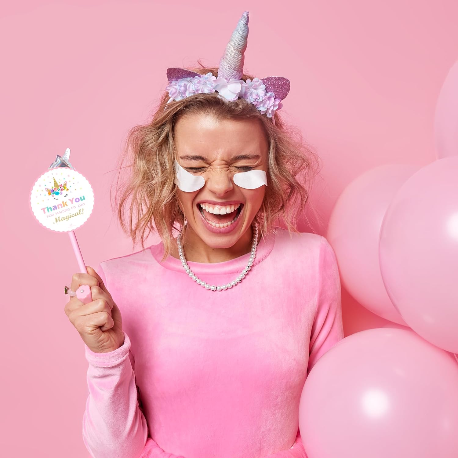 Paquete de 40 calcomanías de unicornio  Bonitas calcomanías de un solo uso para fiestas temáticas de unicornio, recuerdos de fiesta de unicornio,