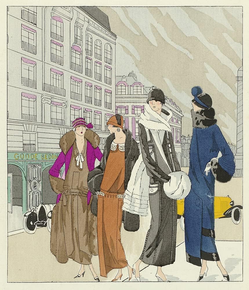 ArtDirect Art – Taste – Beauty, Female Elegance Sheets, January 1924, No. 41, 4th Year, P. 11 (1924) 16×19 UnFramed Museum Art Print Poster Ready