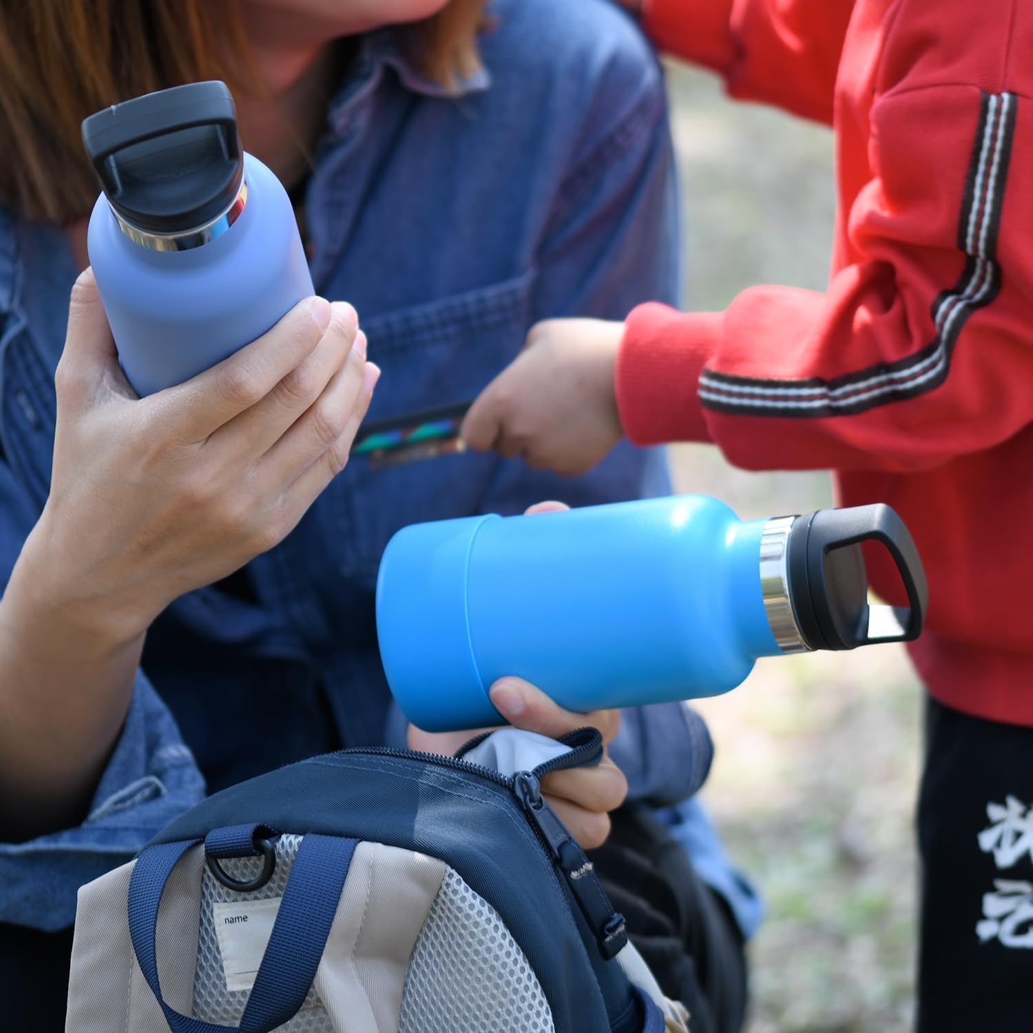 Botella de agua para niños de regreso a la escuela, botella de agua pequeña de acero inoxidable aislada al vacío de 12 onzas con pajita, botella de