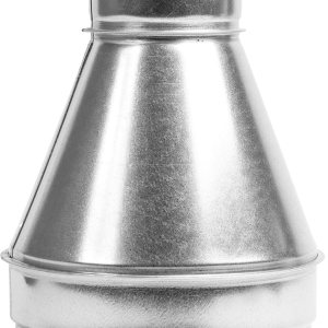 Reductor de conductos de ventilación de 8 a 4 pulgadas – Conector redondo de acero galvanizado – Montaje de conducto – Acoplamiento de aumento del Reductor de conductos de ventilación de 8 a 4 pulgadas – Conector redondo de acero galvanizado – Montaje de conducto – Acoplamiento de aumento del