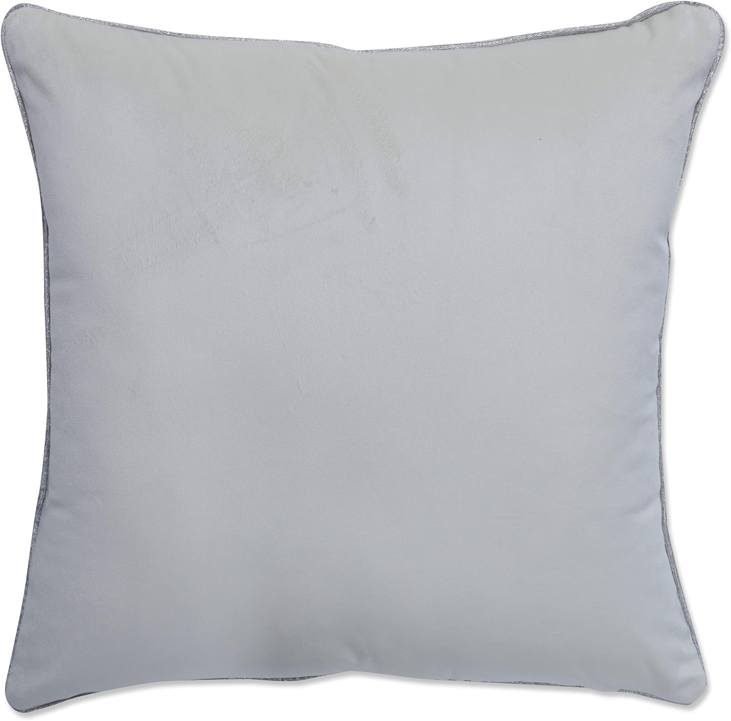 Pillow Perfect Funda de almohada de terciopelo para interiores, 16.5 x 16.5 pulgadas, color rojo