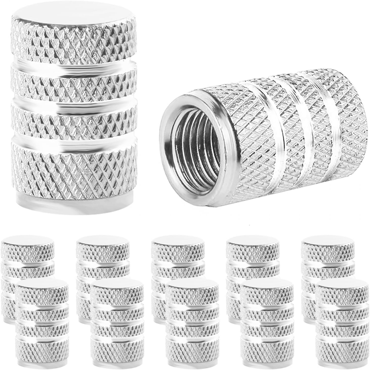 10 tapas de metal resistentes a la corrosión para válvulas de neumáticos de automóvil, universales, para automóviles, SUV, camiones, motocicletas y