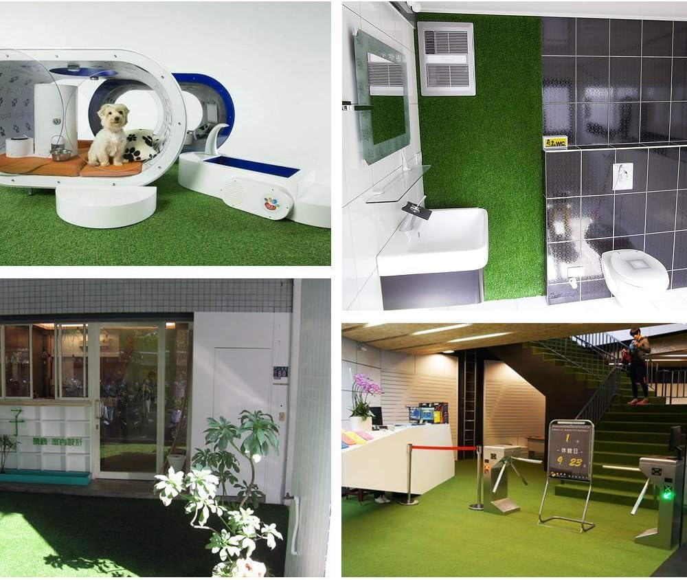 Petgrow  Tamaños personalizados de césped artificial, alfombra de césped sintética económica para interior y exterior, alfombra de césped sintético