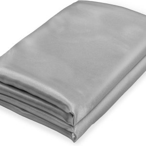 Homiest Sábana encimera de satén gris claro, sábana encimera individual individual, sábana encimera sedosa para colchón individual, sábana plana de Homiest Sábana encimera de satén gris claro, sábana encimera individual individual, sábana encimera sedosa para colchón individual, sábana plana de