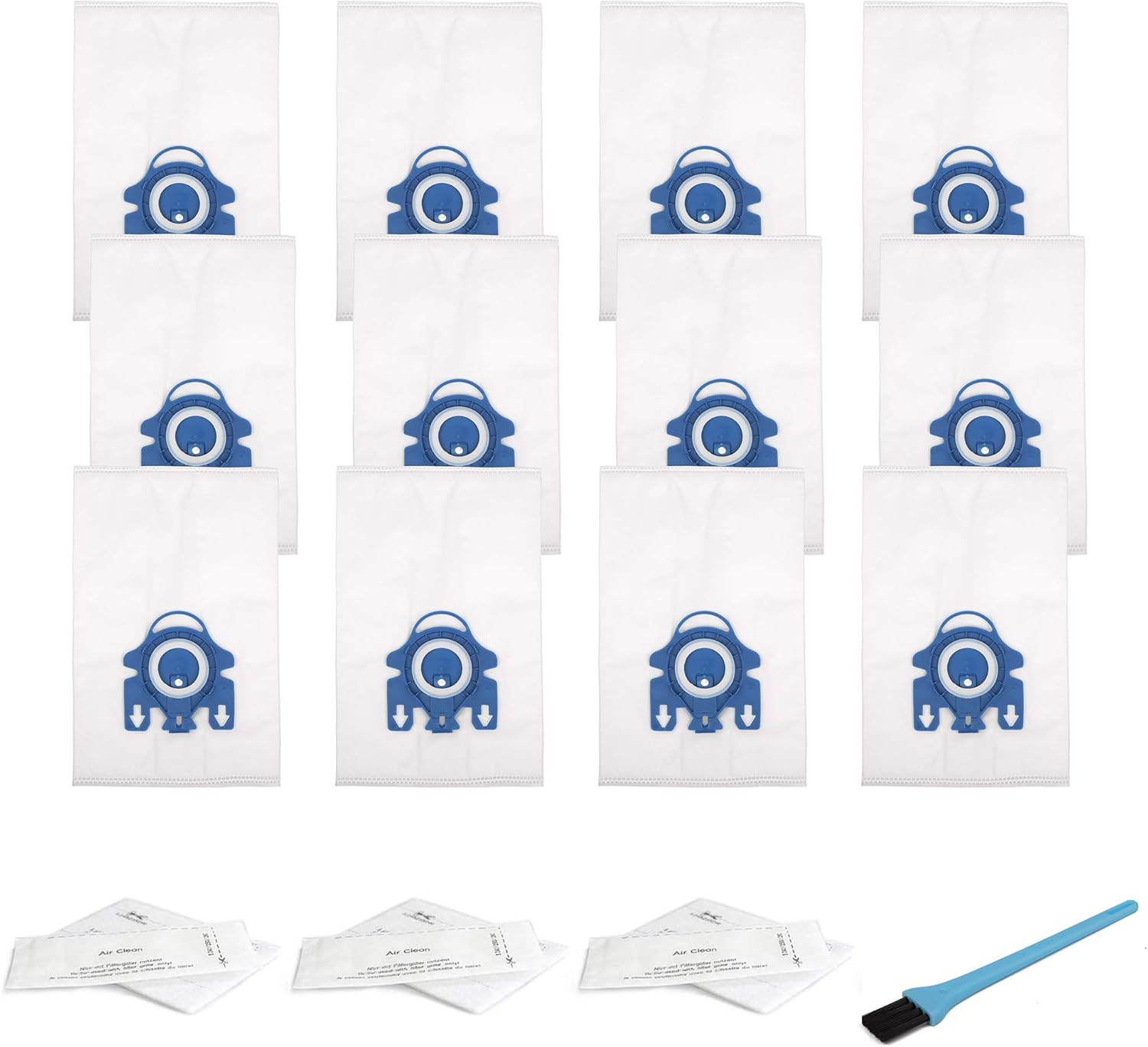 Paquete de 12 bolsas de aspiradora GN para Miele Classic C1, C1 completo, C2 completo, C3 S227 S240 S270 S400 S2 S5 S8, bolsas de repuesto para