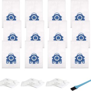 Paquete de 12 bolsas de aspiradora GN para Miele Classic C1, C1 completo, C2 completo, C3 S227 S240 S270 S400 S2 S5 S8, bolsas de repuesto para Paquete de 12 bolsas de aspiradora GN para Miele Classic C1, C1 completo, C2 completo, C3 S227 S240 S270 S400 S2 S5 S8, bolsas de repuesto para