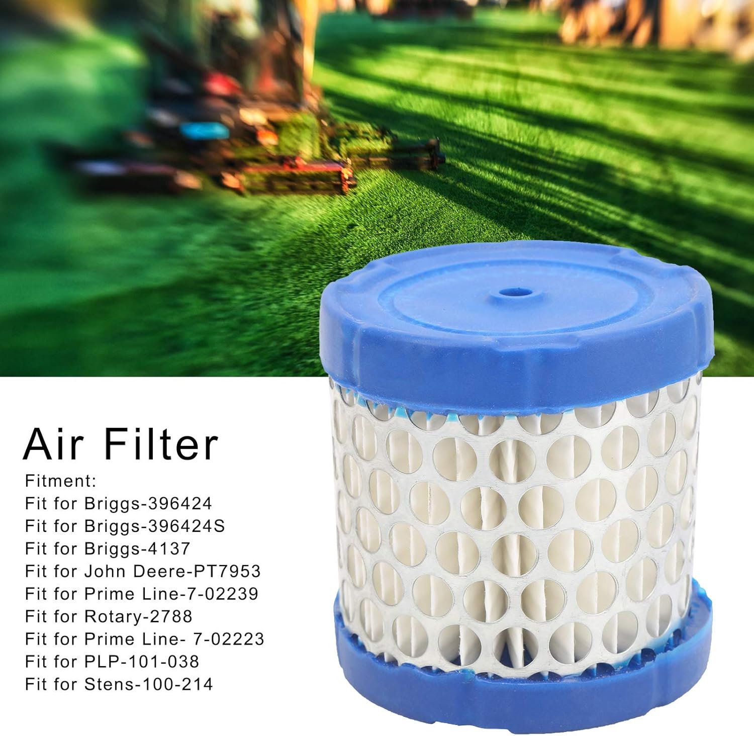 Reemplazo del filtro de aire para cortacésped mejorado para Briggs 396424 Briggs-396424S Briggs-4137 PLP-101-038