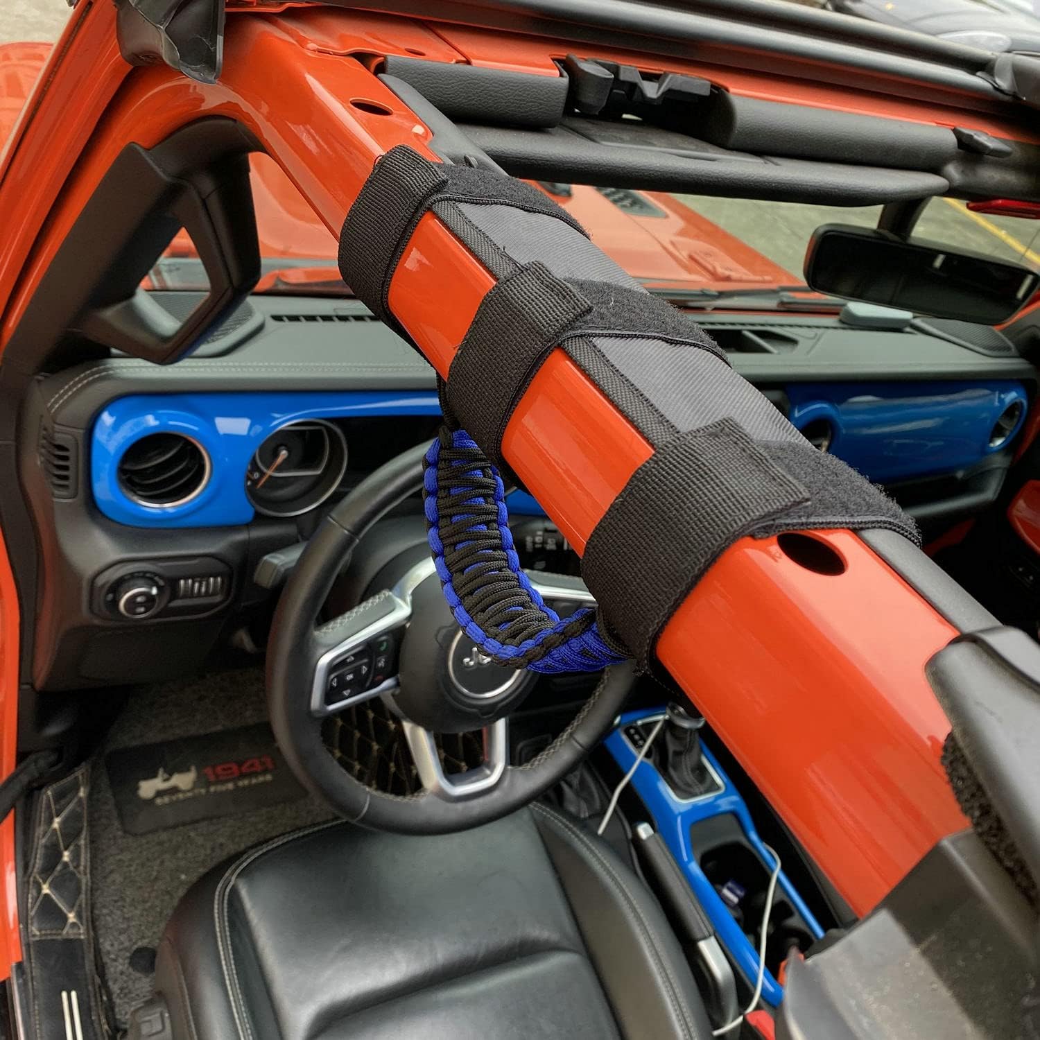 Kujunpao 4 asas de agarre de barra antivuelco compatibles con Jeep Wrangler JLU JK JKU TJ YJ LJ JT JL y Gladiator JT 1987-2021 UTV y ATV, se adapta