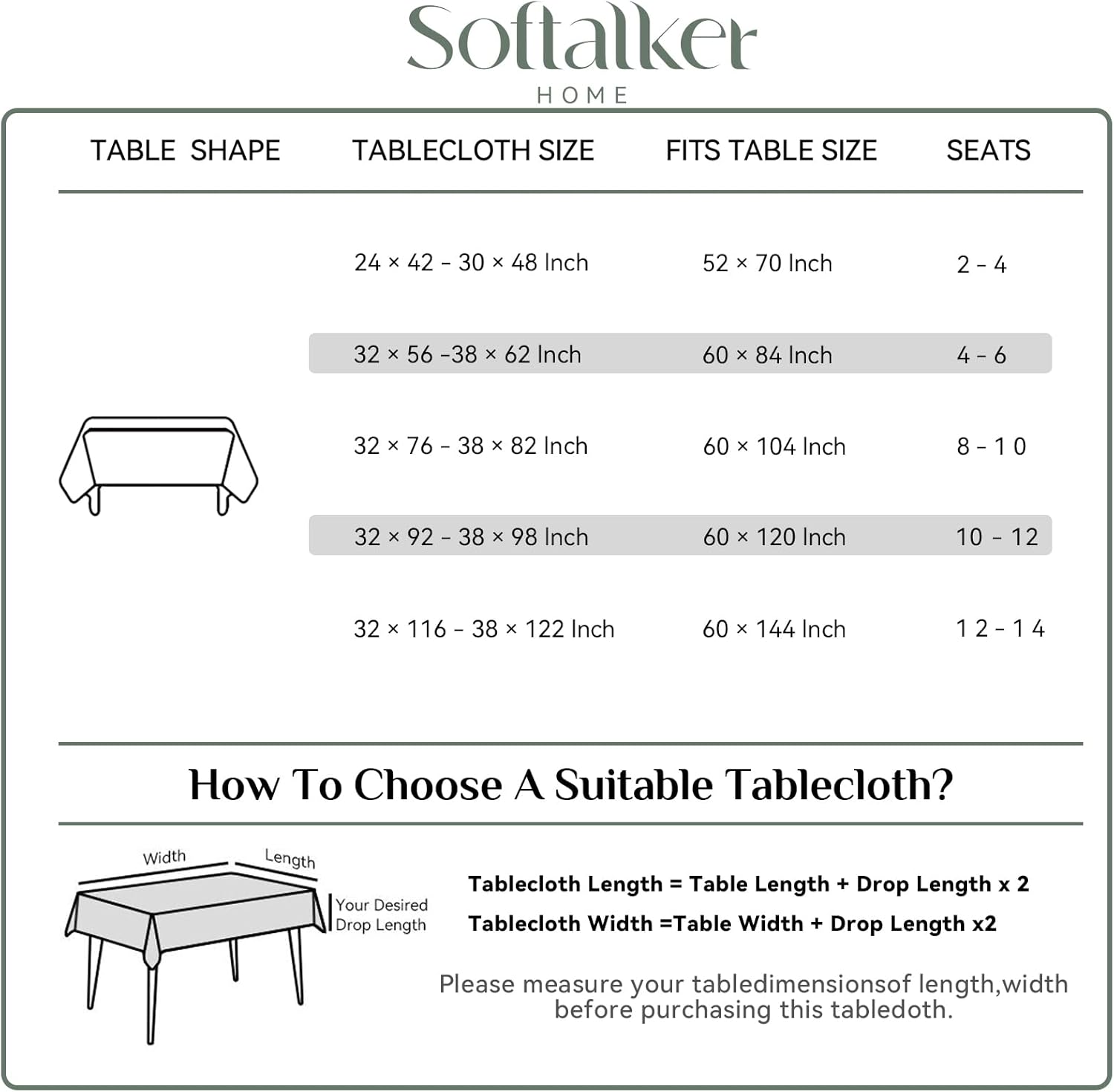 Softalker Mantel rectangular de jacquard navideño, diseño de remolino, impermeable, resistente a las manchas, sin arrugas, peso pesado, para cenas,