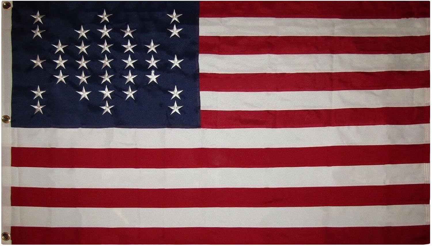 Premium 3×5 Embroidered Civil Ft Sumter 600D 2ply Nylon Flag 3’x5′