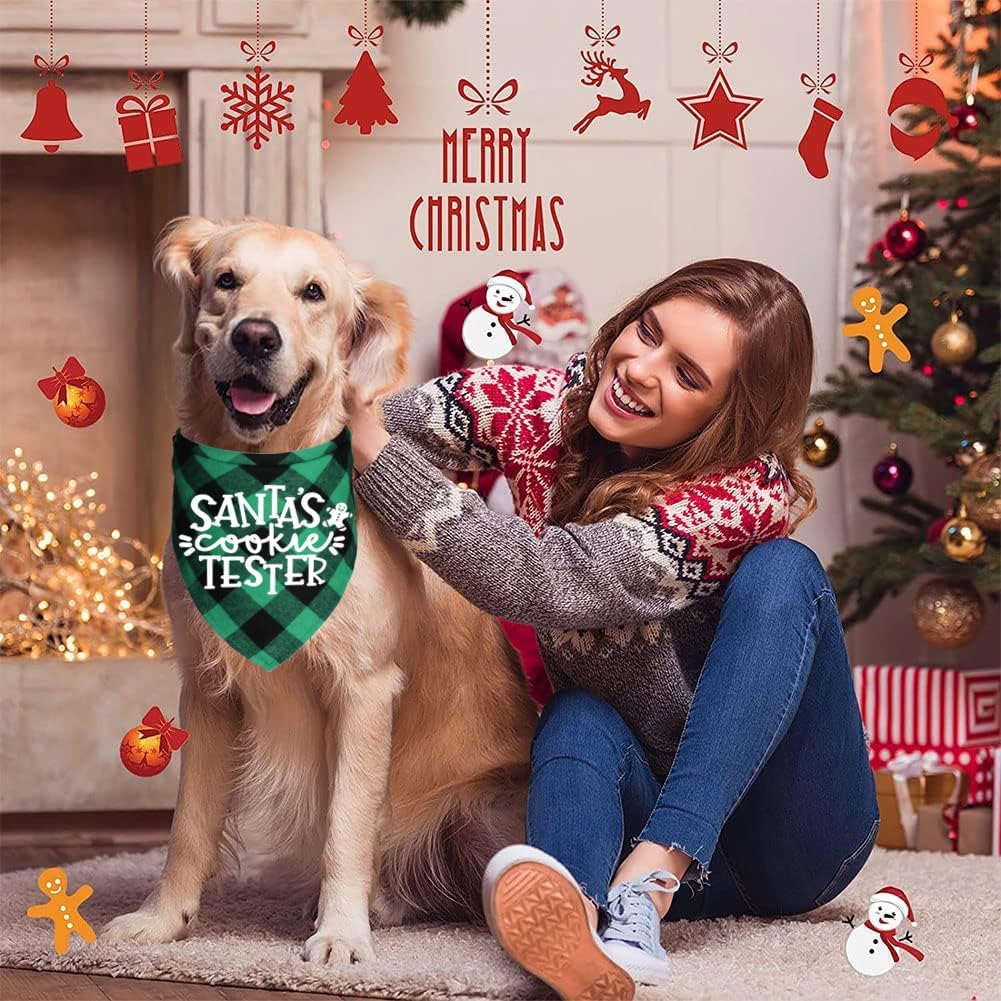 Paquete de 4 bandanas para perros de Halloween, Día de Acción de Gracias, Navidad, bandanas para perros y cachorros, disfraces para perros grandes y