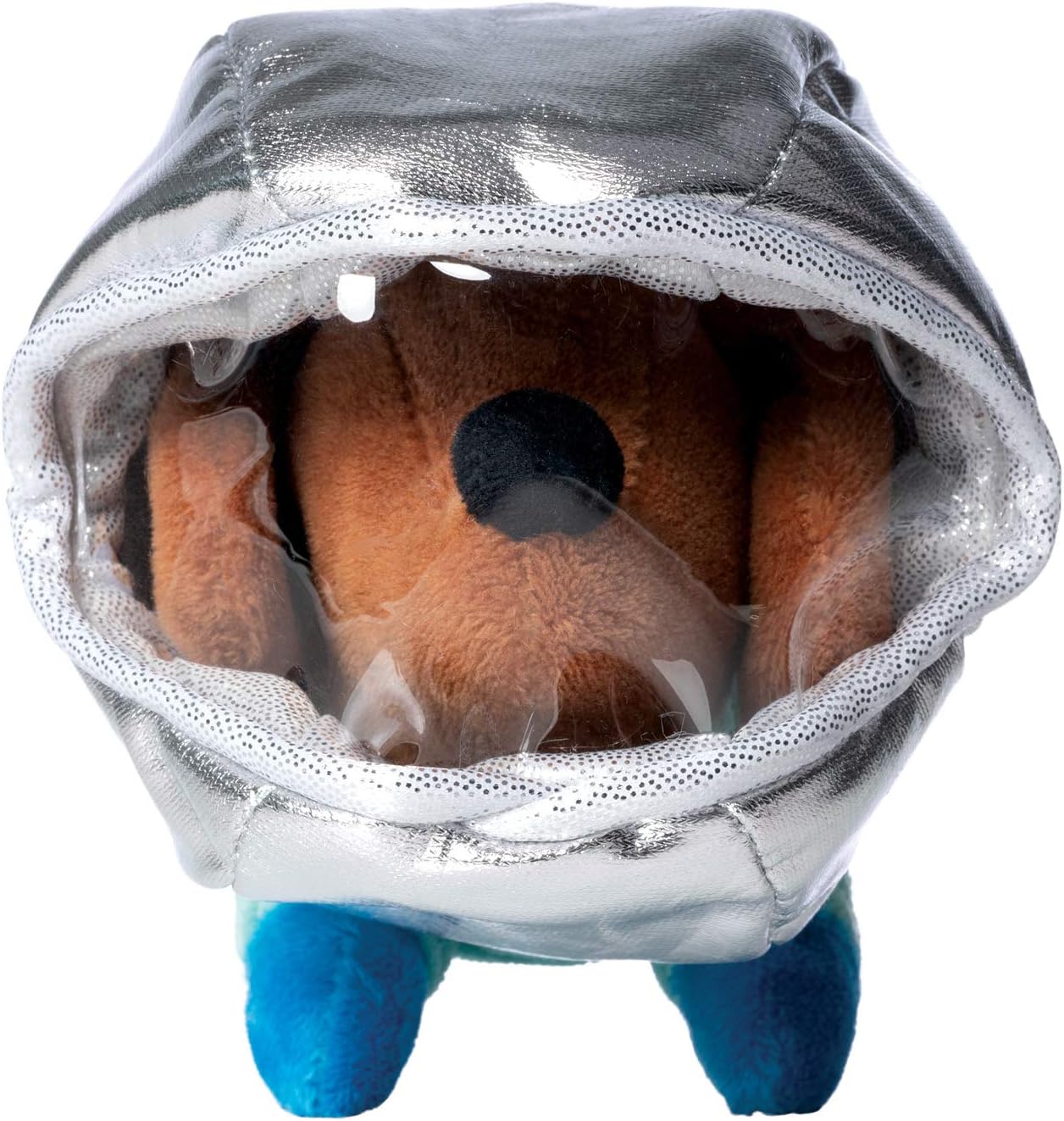 Manhattan Toy Animal de peluche Space Dog con casco extraíble de 13 pulgadas de largo