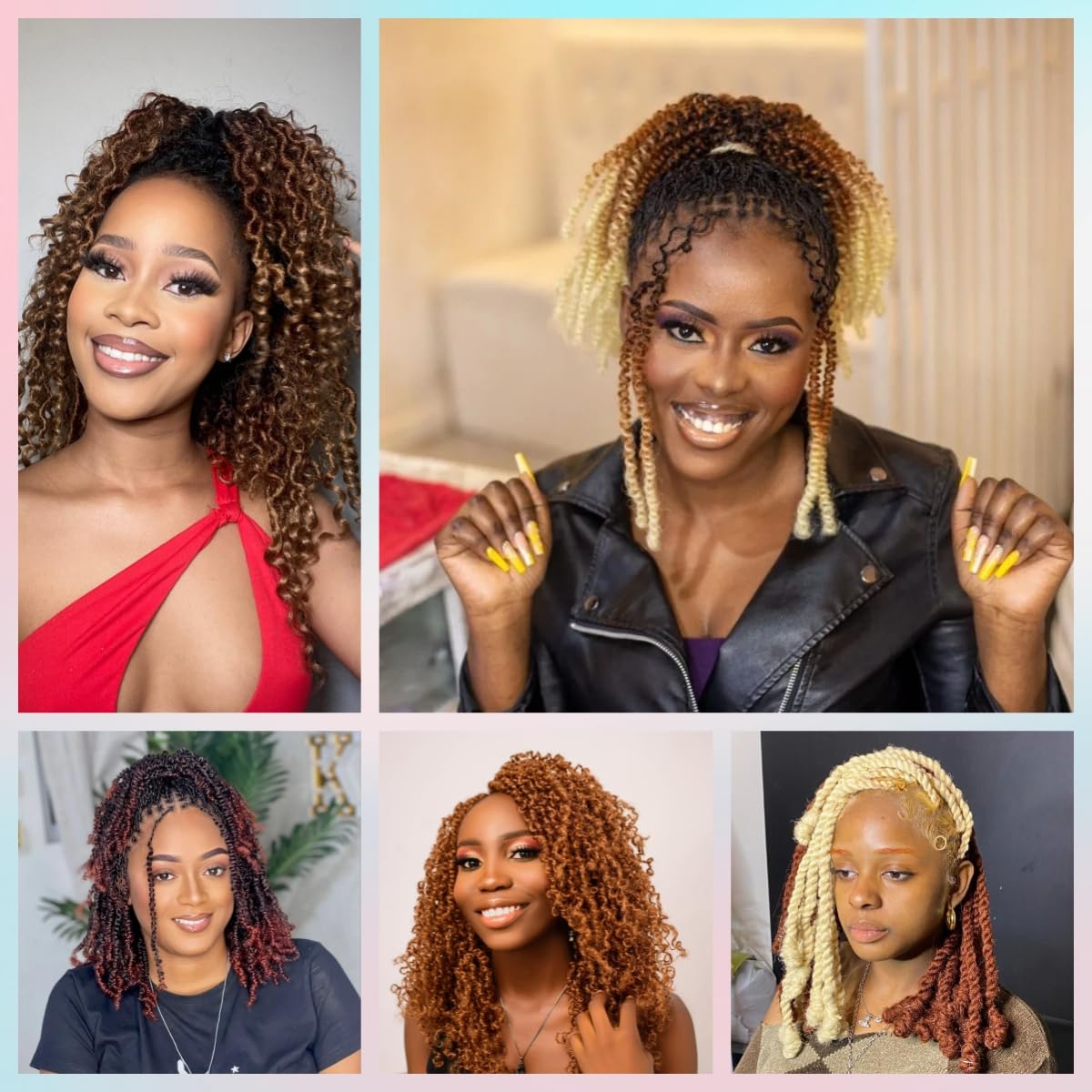 Cabello afro Twist de 12 pulgadas, 3 paquetes de cabello trenzado Marley Twist para rastas suaves, cabello corto estilo Bob, envoltura de cabello
