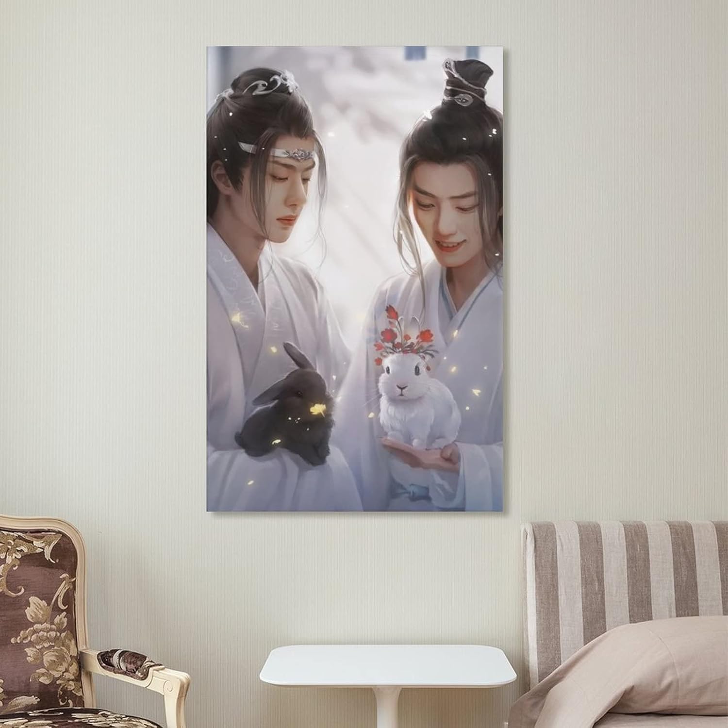 The Untamed Xiao Zhan Wang Yibo Póster (2) Lienzo decorativo para pared, decoración de habitación, decoración de dormitorio, regalos, 08 x 12