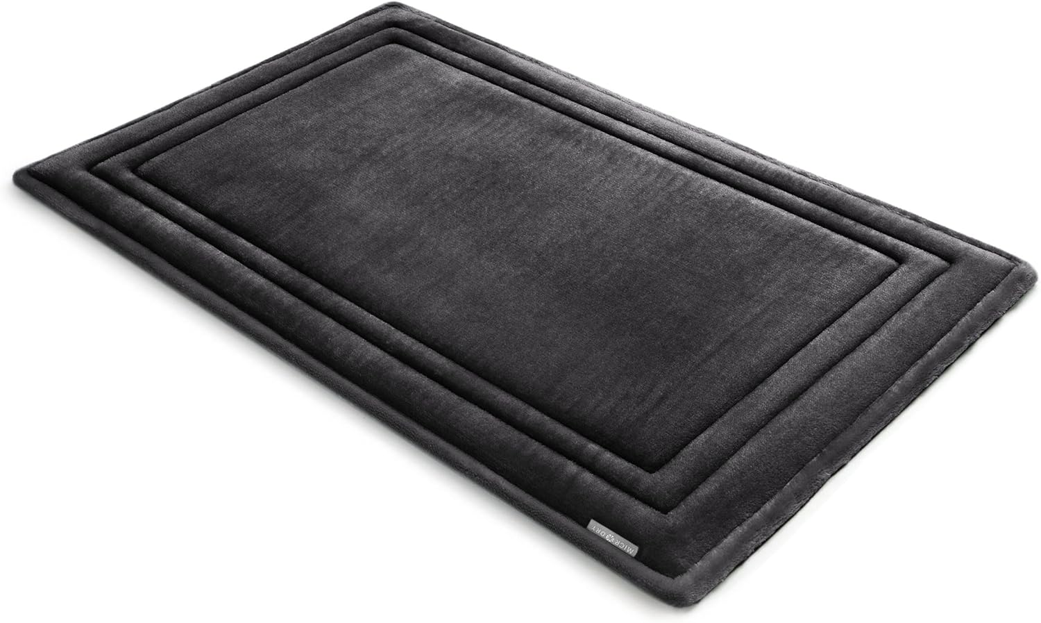 MICRODRY – Lujosa alfombra de baño de espuma viscoelástica, absorbente con base antideslizante, lavable a máquina para baños, cocinas y más, 17 x 24