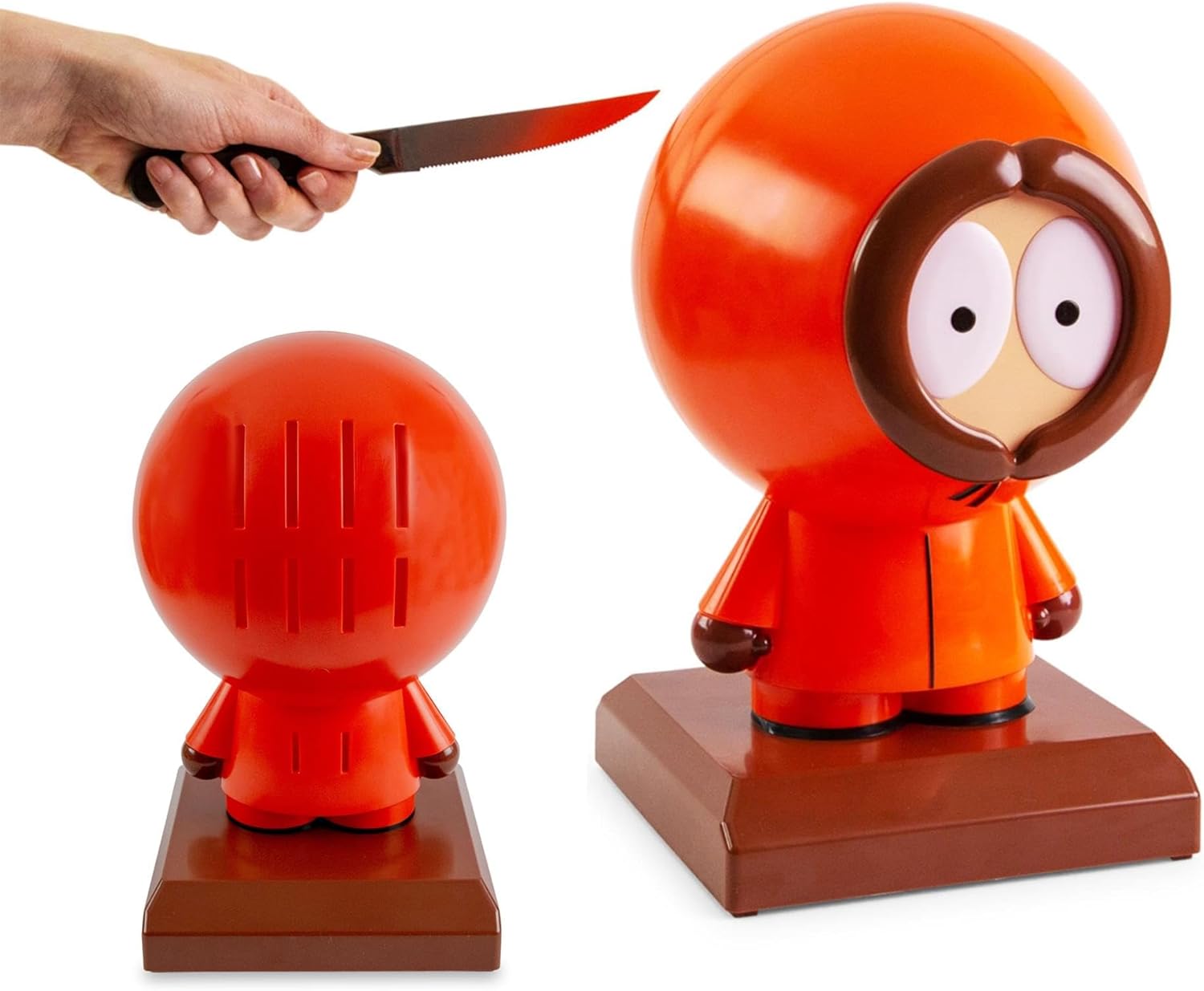 South Park Kenny – Soporte para cuchillos de 10 ranuras  Organizador de almacenamiento de cocina independiente, exhibición de cubiertos que ahorra