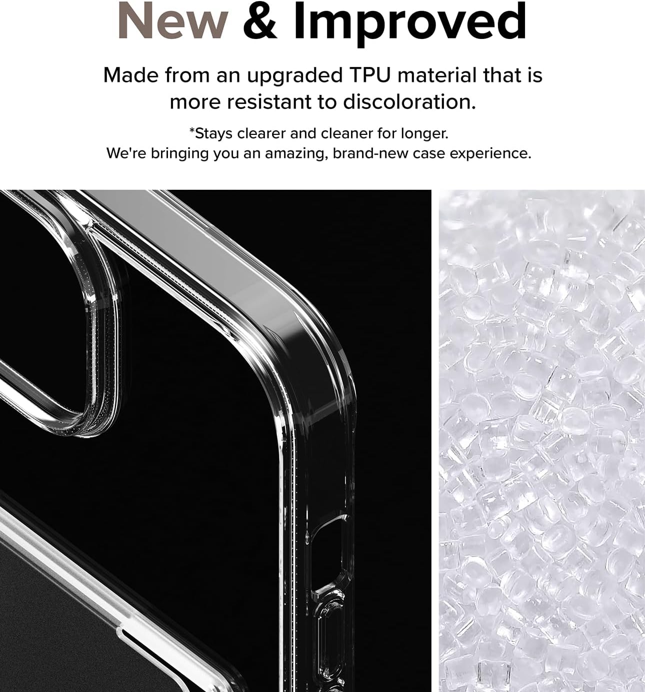 Ringke Fusion Card tarjetero integrado compatible con iPhone 15 Plus, con capacidad para hasta 1 tarjeta, funda transparente para teléfono para