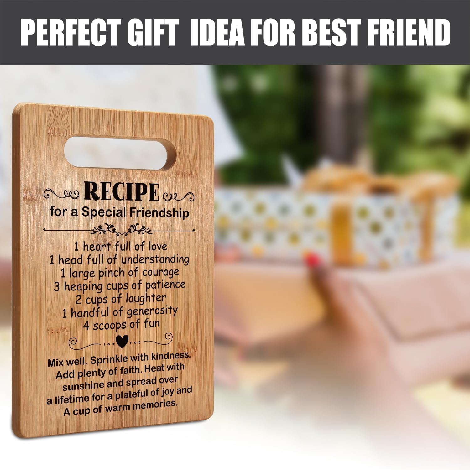 Regalos de cumpleaños para mejores amigas, regalos para mejores amigas, regalos para mejores amigas, tabla de cortar para mejores amigas, regalos