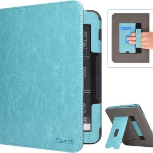Caweet Funda para Nook GlowLight 4 Plus de 7.8 pulgadas versión 2023, funda protectora de piel sintética plegable con ranura para tarjetas y correa Caweet Funda para Nook GlowLight 4 Plus de 7.8 pulgadas versión 2023, funda protectora de piel sintética plegable con ranura para tarjetas y correa